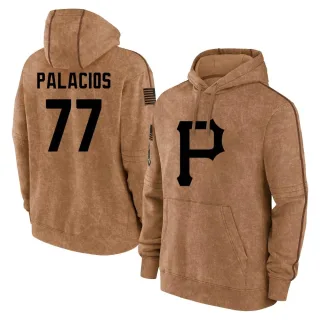 Youth Pittsburgh Pirates Joshua Palacios Brown 2023 Salute to Service Club Pullover Hoodie