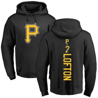 Youth Pittsburgh Pirates Kenny Lofton Black Backer Pullover Hoodie