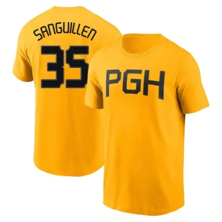 Youth Pittsburgh Pirates Manny Sanguillen Gold 2023 City Connect T-Shirt