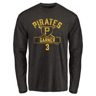 Youth Pittsburgh Pirates Phil Garner Black Base Runner Long Sleeve T-Shirt